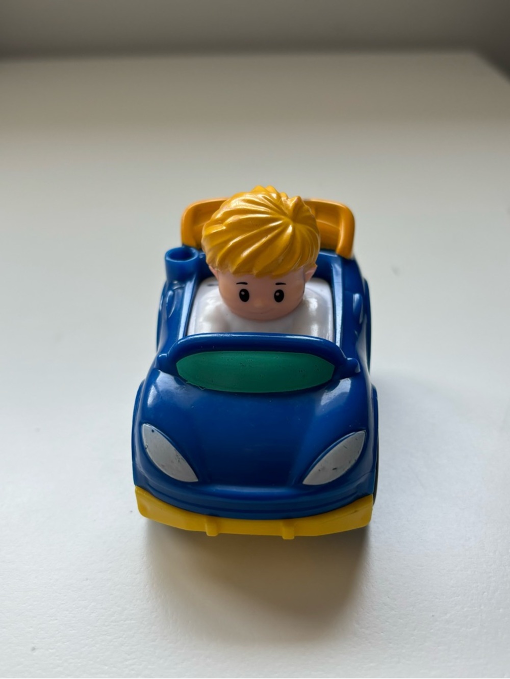 Little people wheelie blue car